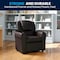 Flash Furniture Kids Recliner, 21-1/2" to 36-1/2" x 27", Upholstery Color: Brown DG-ULT-KID-BRN-GG - alternate 6